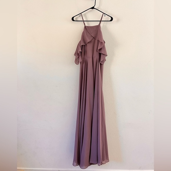 Lulu’s Chandelier Dusty Rose Purple Maxi Dress Size Small - Picture 4 of 16